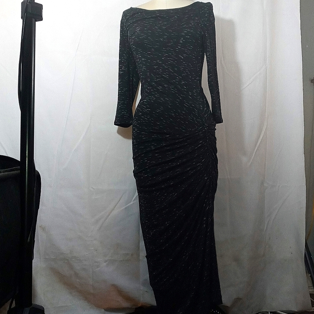 Max studio sexy grey maxi dress